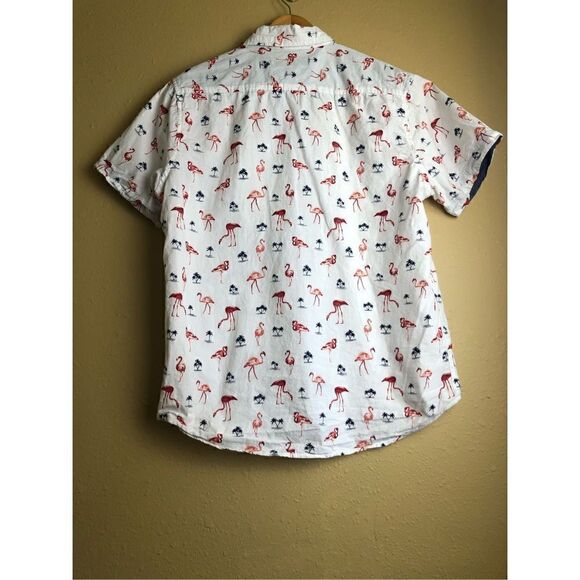 Lee Regular Fit Flamingo Palm Tree Button Down size M - Picture 4 of 10